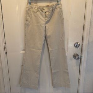 American Eagle Outfitters Cream Favorite Trousers